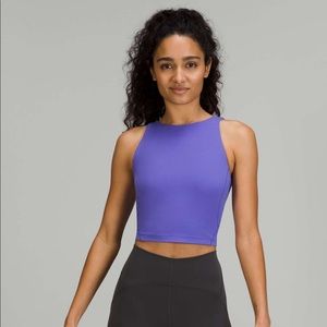 Lululemon align high neck tank top size 6 BNWT charged indigo